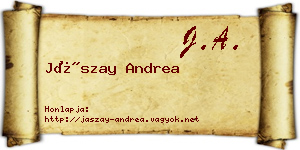 Jászay Andrea névjegykártya